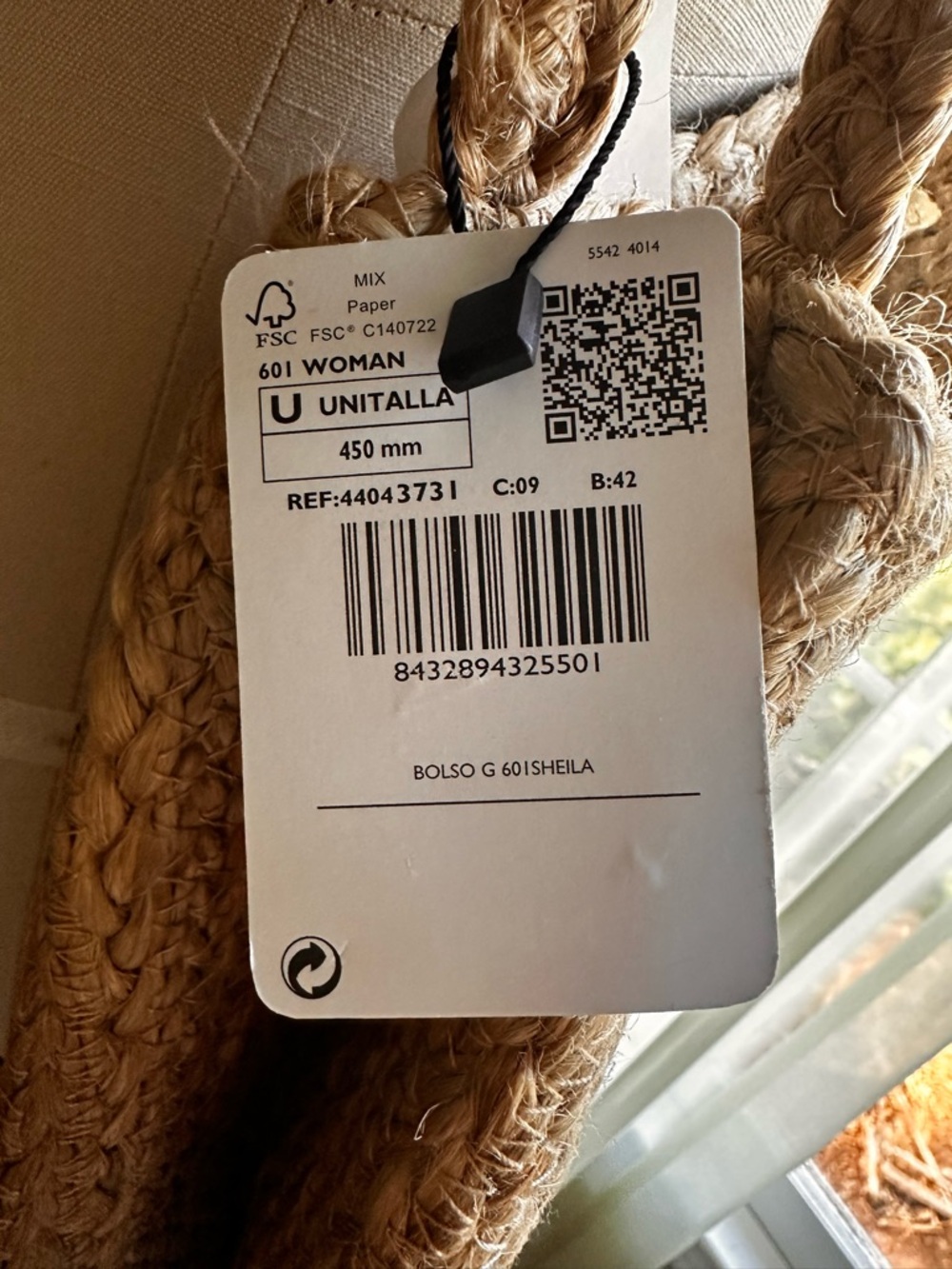 NWT Mango Natural Braided Jute Shoulder Bag - Picture 2 of 7